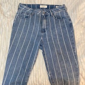 PacSun Stripe Mom Jeans